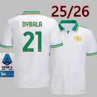 2025/26 Men's Soccer Jersey Game Season AS Roma Third White Jersey