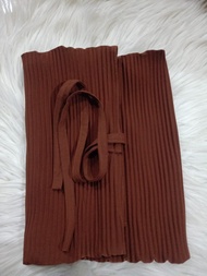 Jilbab Bergo Plisket Hijab Syari Dewasa Non Pet Jersey Premium Khimar Kerudung Instan Kekinian Adem