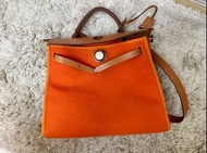 Hermès Herbag 橙色 31bag