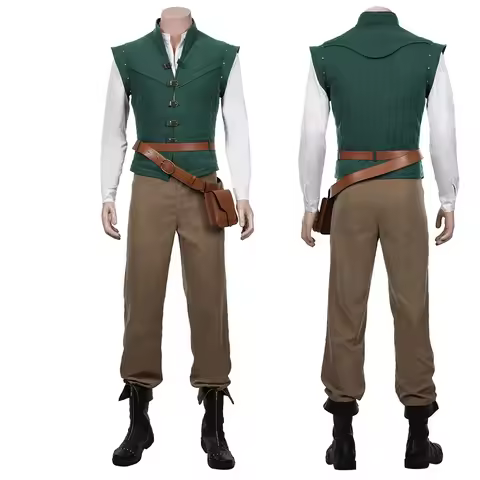 Anime Flynn Rider cosplay costume adult carnival uniform set Halloween party performance costume