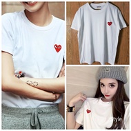 Chuan 9 Baoling Couples' Short Sleeve Love Embroidery T-Shirts - Summer New Styles