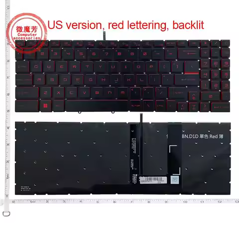 US/RU NEW Laptop Keyboard For MSI MS-15H Z16 GP76 GL66 GF66 GF76 MS-1582/17L1/17H3 17L2-17L3-17L4-17