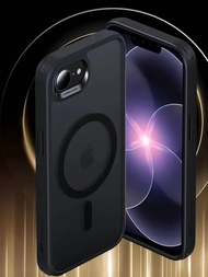 For iPhone 17e/16e Phone Case with Magnetic Translucent Matte Cases Shockproof Protective Phone Cove