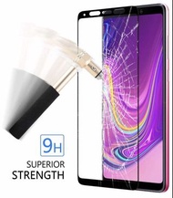 Samsung A9 2018 全覆蓋全屏 鋼化防爆玻璃 保護貼 黑色 Full Coverage 9H Hardness HD Tempered Glass Screen Protector Bla