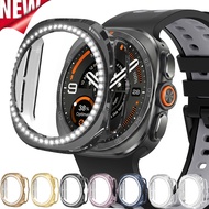 Diamond Case For Galaxy Watch 9 8 7 Ultra 2024 2025 2026 Hard Hollow PC Bumper Frame Shell Cover For