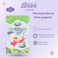 Arla Organic Organic cheese rich in calcium & protein for babies from 1 year old, box of 6 bars - Be