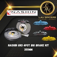 NASHIN GN3 4POT BIG BRAKE KIT (355MM) NASHIN GN3 4POT KIT BREK BESAR (355MM)