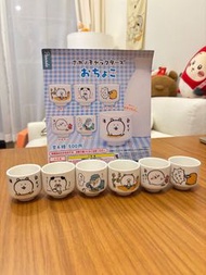🇯🇵日本扭蛋現貨(1套6隻)自嘲熊白熊Jokebear可樂餅清酒杯陶瓷杯小茶杯🍶