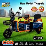 🌟 4 Seater Electric Tricycle for Adult | 3 Wheels Ebike Scooter | Family Ride Big Seat & Storage | R
