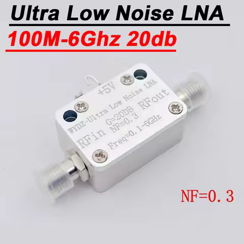 0.1-6Ghz Low Noise Amplifier 20DB Drive Signal Receiver RF POWER Amplifier FM Radio VHF UHF 433M 868