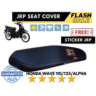 HONDA WAVE 110/125/ALPHA/DASH JRP SEAT COVER DRY CARBON SEAT COVER solid ang tahi STICKER
