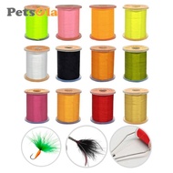 [PETSOLA] Fly Tying Thread 70 Denier Thread Fly Tying Wire in Standard Bobbins Fluorescent Fly Tying