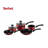 Tefal Red Bistro Cookware Set - 5 Pieces