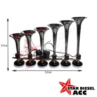 BEBAS ONGKIR - KLAKSON TELOLET PAKISTAN 6 CORONG 8 SUARA 12VOLT 24VOLT