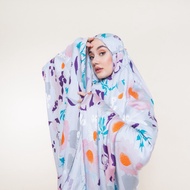 Bigsale MUKENA ZIANISA X LAKEYA ALLOVER SYAHLA PUCE GREY ALLSIZE