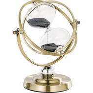 SuLiao Hourglass 60 Minute, 720° Rotating Black Sand Timer Clock, Reloj De Arena 1 Hora, Vintage Bra