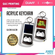 (100 pcs) QUAFF F12 Bottle Opener Acrylic Keychain 8.4cm x 4.6cm | QNC