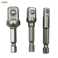 [ceight] 3 Pcs Drill Soet Adapter Impact Drill Extension Drill Bits Bar Soet Adapter 1/4 3/8 1/2 Siz