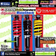 Dinamik / Belang Tokahi Japan Gold Standard Adjustable Monoshock 275mm Absorber Racing Modenas Suzuki KYB Boy