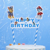 ป้ายเค้กวันเกิด PAW Patrol สุนัขกู้ภัย ป้าย hbd ป้ายวันเกิดลายการ์ตูน ป้าย happy birthday ของแต่งเค้