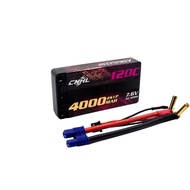 Cnhl HVLI 4000mah 7.6v 2s 120c HV Lipo Battery  with EC3 Plug for RC Car Racing Onload Offload Ride