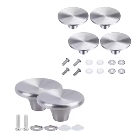 2 Sets/4 Sets Dutch Oven Knob Stainless Steel Pot Pan Lid Cover Handle Replacement Accessories Kits 