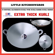 E-CENTRAL (15”-22”)EXTRA THICK ALUMINIUM WOK_KUALI PUTIH TEBAL_KUALI ALUMINIUM_KUALI MASAK TEBAL_KUA