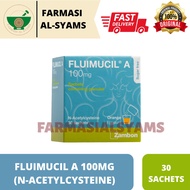 FLUIMUCIL A 100MG (N-ACETYLCYSTEINE) 30 SACHETS