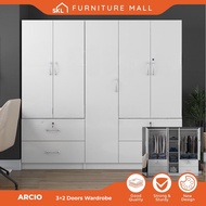 ARCIO 6X6FT (3+2) DOORS WARDROBE WITH SHELF / almari baju /kabinet baju / almari baju budak /wardrob