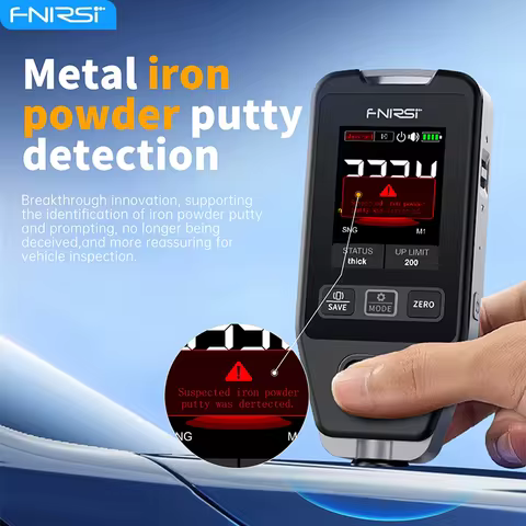FNIRSI CTG-20 Coating Thickness Gauge 0-1400um Car Paint Film Thickness Tester Fe nFe Fe+Zn Electrop