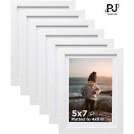 11R 50*70cm Photo Frame 4R 6R 8R A4 A3 | Wooden Black White Picture Frame With Mount