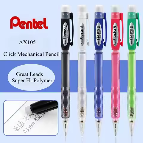 1pc Pentel Fiesta Automatic Pencil, 0.5mm / 0.7mm With Eraser Grade HB/2B Candy Color Cut Japanese S
