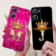 For Motorola Moto G06 4G Phone Case Cover Crown Letter Pattern Black Soft Silicone Shell for MotoG06