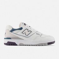 New Balance 550 NB Retro Shoes Men's Women's White Gray Blue Sneakers [YUBO] BB550WCB D Last