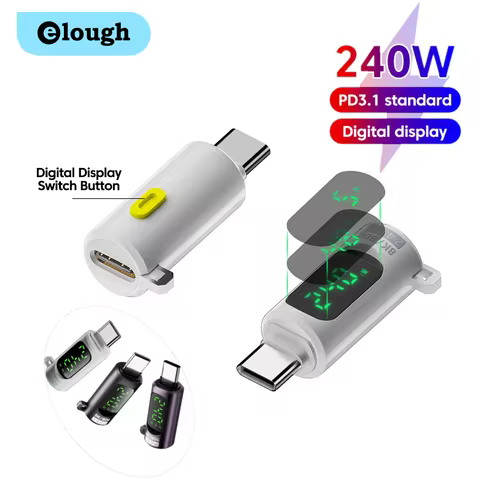 240W USB C to USB C Digital Display Full-Function Switch Adapter Fast Charging USB 4.0 Transfer Vide