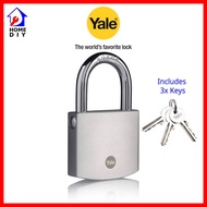 Yale Y120B/60/135/1 High Security Padlock - 60mm Weather Resistant Brass Padlocks w/ Chrome Finish + 3 Keys