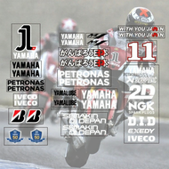 RZMOTO Yamaha R1 R6 R3 R25 50th World SBK MOTOGP Fairing Sticker ป้ายตกแต่งรถจักรยานยนต์ PVC ผิวเคลื