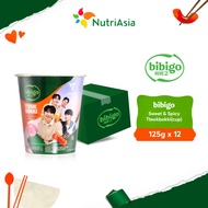 bibigo Sweet & Spicy Tteokbokki (cup) 125g Bundle of 12 tteokbokki bibigo tteokbokki