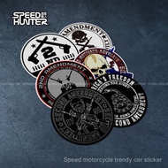 2nd amendment Second amendment Case Mini Car Logo Car Sticker Motorcycle Motorcycle Waterproof Refle
