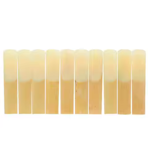 Ammoon 10-Pack Pieces Strength 2.5 Bamboo Reeds for Eb Alto Saxophone Sax Accessories