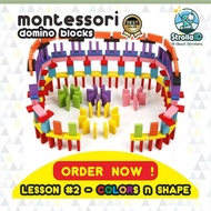 Sensory Play Montessori Domino Blocks Domino Blocks 120pcs Educational Toys Baby Toys Puzzle