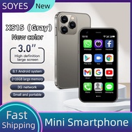 New color SOYES XS15 Gray Mini 3G Smartphone Quad Core 3.0Inches HD Screen 2GB RAM 16GB ROM WIFI Hotspot Bluetooth GPS 1000mAh Android Dual SIM Small Mobile phone