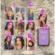 ♞[RESTOCK] IU Official Photocards (LILAC MD |5th uaena| celebrity | strawberry moon | the present I