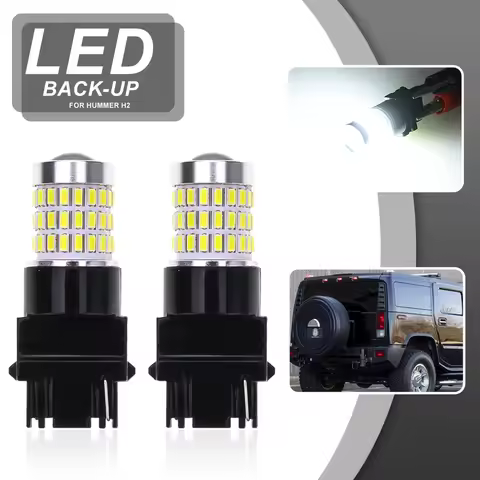 2x Fits For Hummer H2 2003-2009 Projector Led Backup Reverse Light Bulbs T25 3157 3157-SCK 4114KLCP 