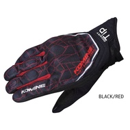 GLOVE KOMINE GK-191 PROTECT M-GLOVE-AKOU BLACK/RED