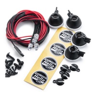 GENSTER 2/4LED Đèn nóc xe RC Đèn Tròn 1:10 Đèn Xe RC Tự làm Đèn rọi xe RC Cho Axial trx4 SCX10 9004