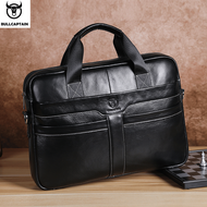 Leather Laptop Bag Top Layer Leather 15\" Laptop Bag Mens Laptop Briefcase Briefcase Work Business T