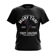 Tshirt Muay thai baju muay thai tshirt cotton lengan pendek tshirt lelaki dan perempuan S-5XL