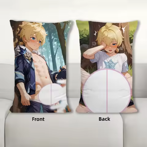 R18+ Dakimakura Mika Body Pillow Cover Sofa Cushion Double-side Print Throw Pillow Case 40X60cm