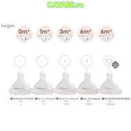 Hegen baby bottle nipples with wide neck, replacement nipples numbers 0, 1, 2, 3 and Y cut